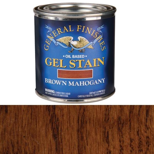 Gel Stain - Oil Based - Color:Brown Mahogany - Size:8-oz